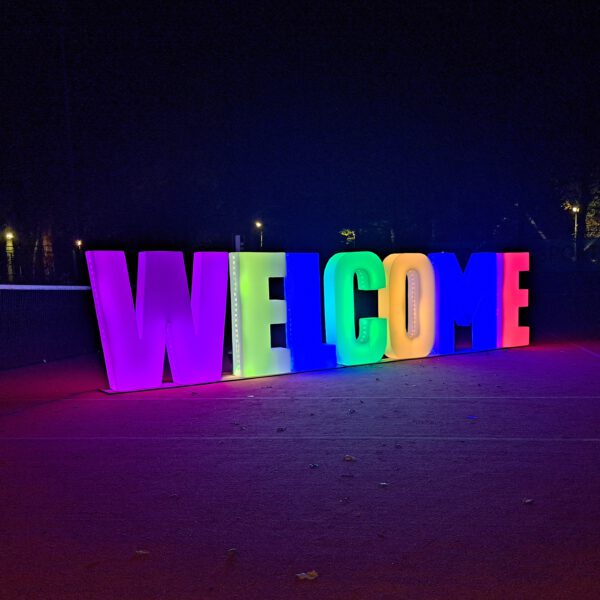 LED Letters Welcome