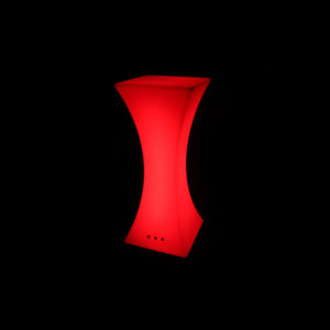 LED statafels huren in de kleur rood.