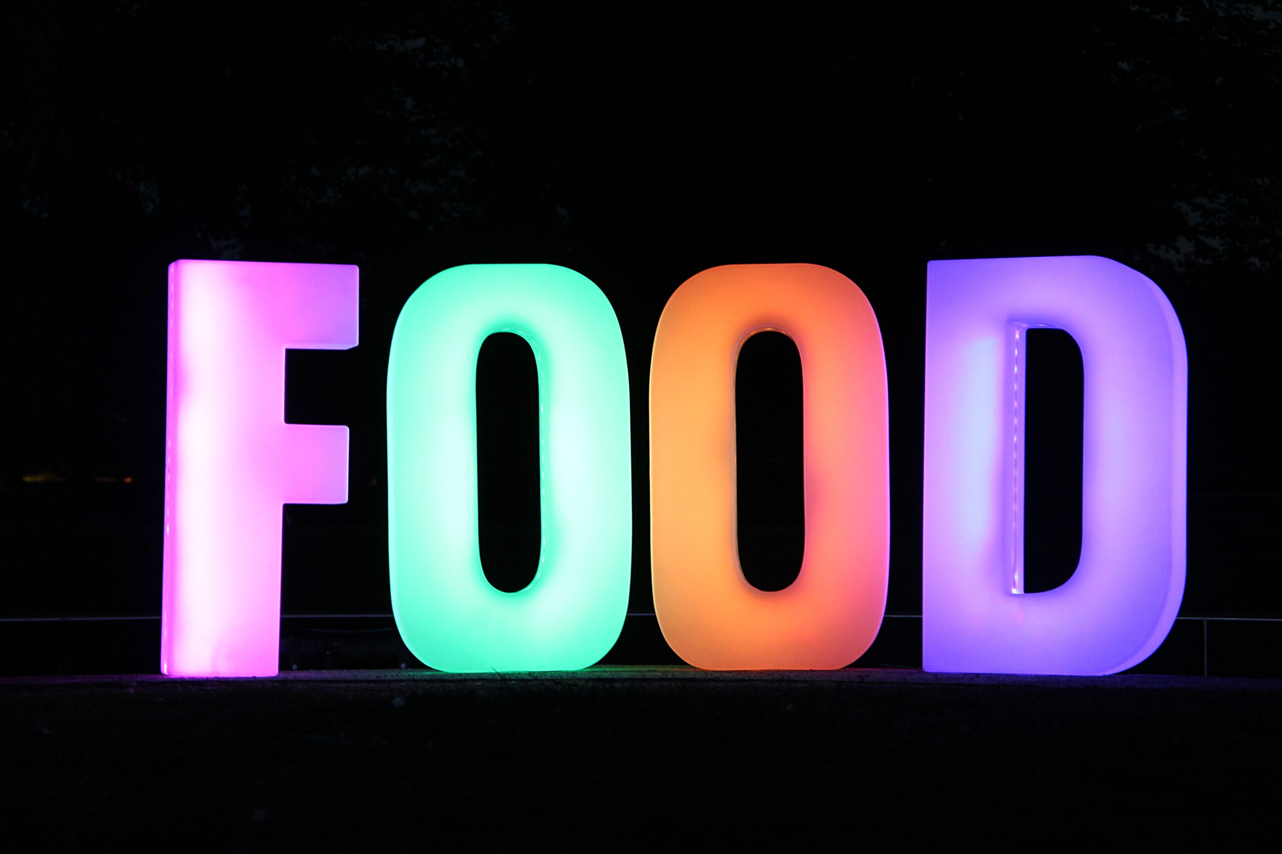 LED Letters FOOD